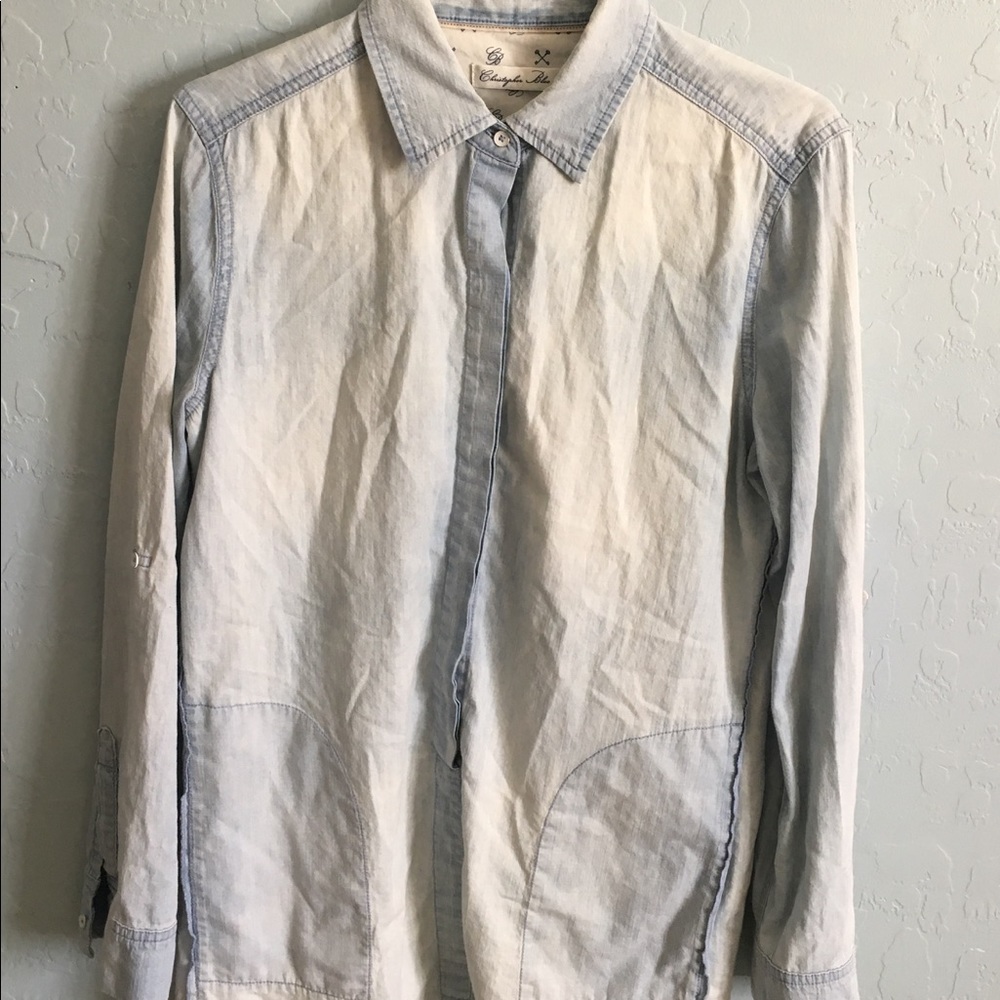 Christopher Blue light denim dress women’s sz s